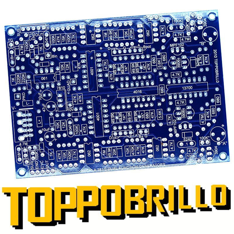 Toppobrillo PCBs - Buchla 281 clone & Triple Wavefolder