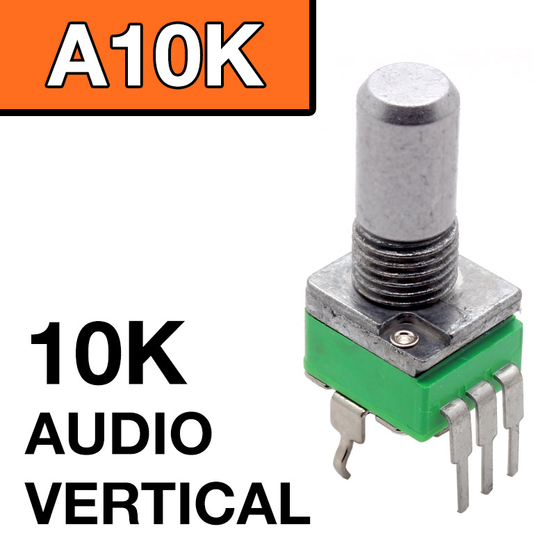 A10K – Round shaft 6.35mm – Alpha Vertical 9mm Potentiometer – Thonk ...