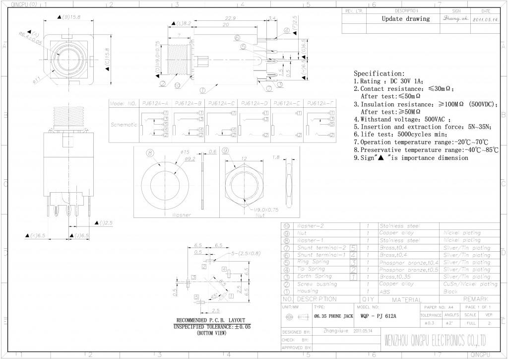 PJ612A Datasheet