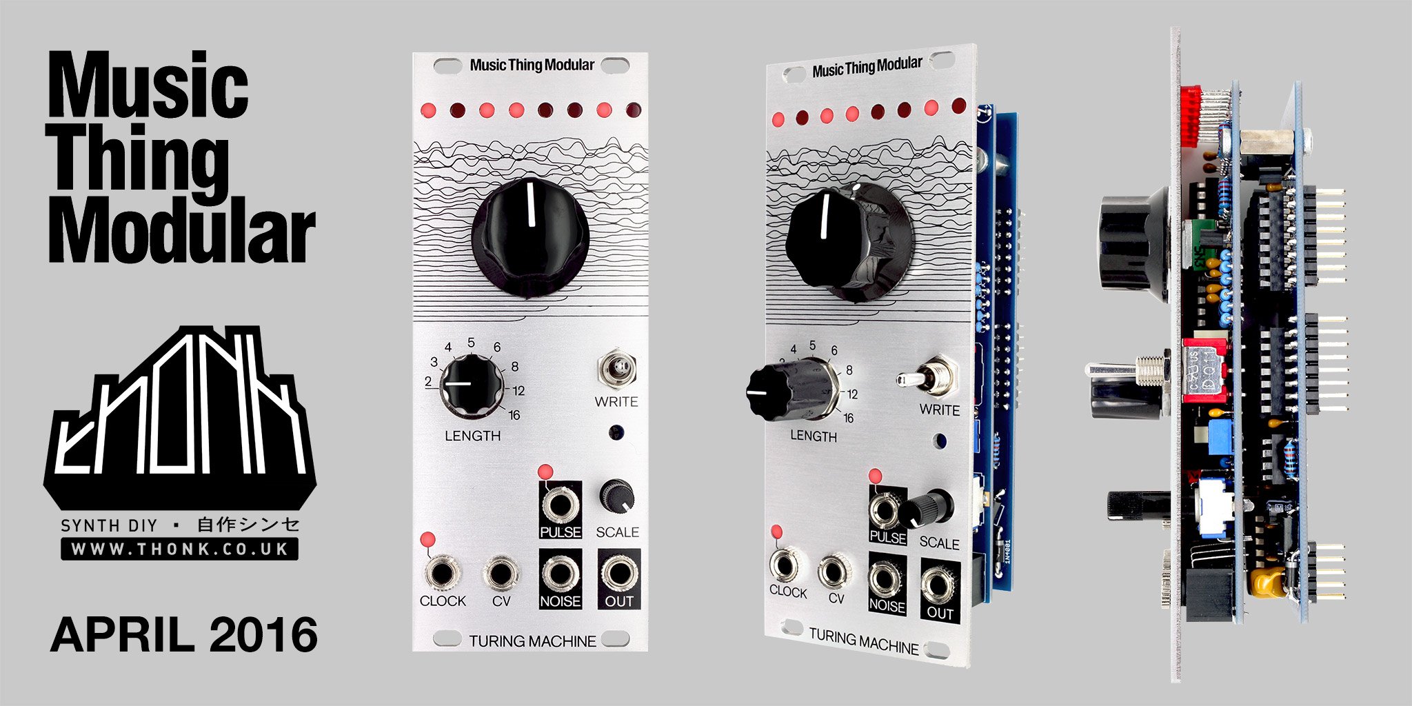 Music Thing Modular – Turing Machine Mkii Full DIY Kit – Thonk – DIY  Synthesizer Kits & Components