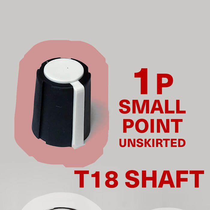 1P - Small Pointer Unskirted (T18) - Rogan PT Plastic Knob