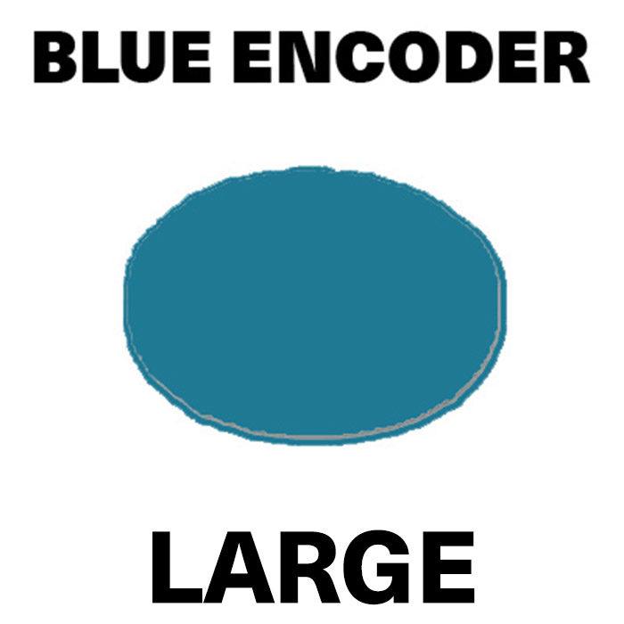 Large Encoder Blue - Sifam Plastic Cap (No Line)