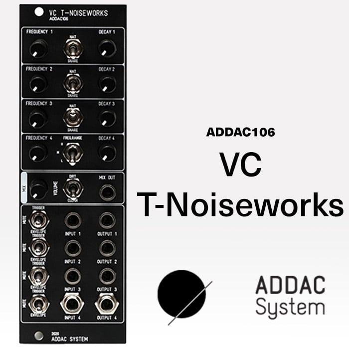 Addac106 Vc T Noiseworks Full Diy Kit Thonk Diy Synthesizer Kits Components