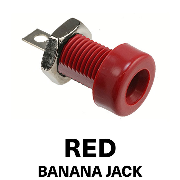 Red Banana Jack Socket Thonk DIY Synthesizer Kits & Components