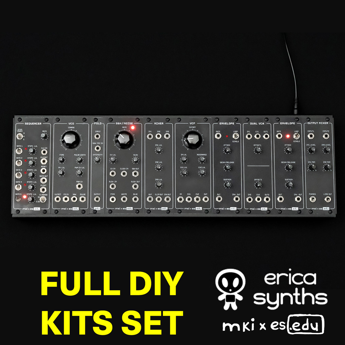 MKi & Erica Synths EDU DIY Module Bundle Thonk DIY Synthesizer