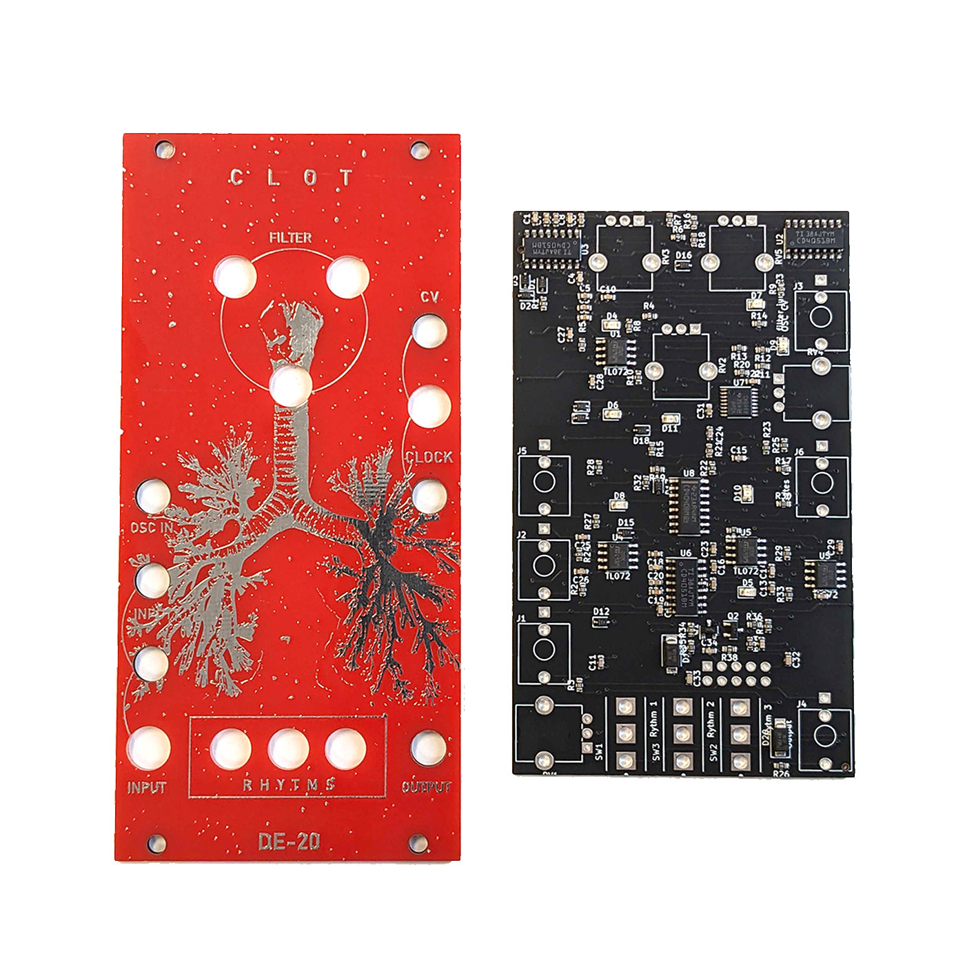 DE - Djupviks Elektronik DE-20 – CLOT – Panel & PCB Set, product image from Thonk