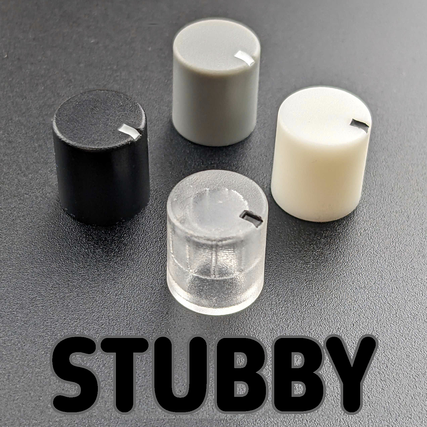 Stubby Knobs – 6mm T18 Shaft – Thonk – DIY Synthesizer Kits