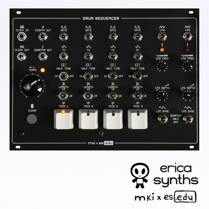 MKI & Erica Synths – EDU Drum Sequencer – Full DIY Kit