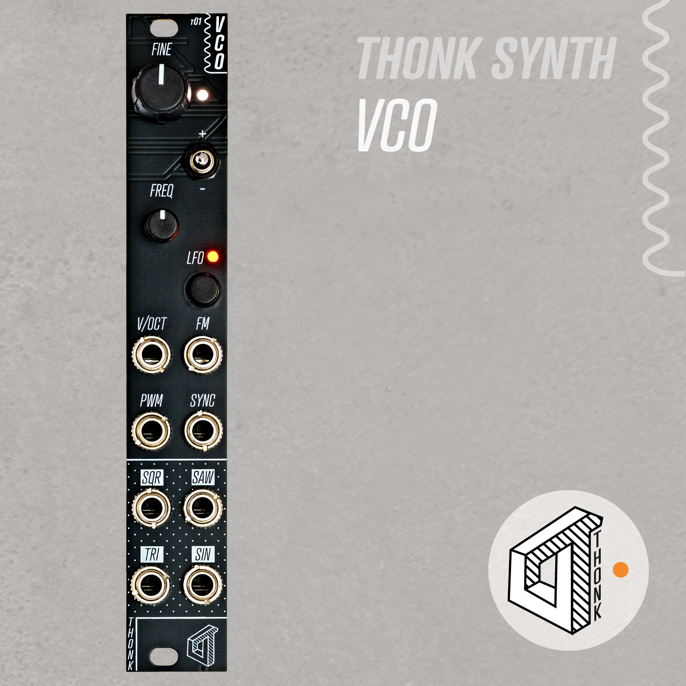 Thonk Synth – VCO – Full DIY Kit, product image from Thonk