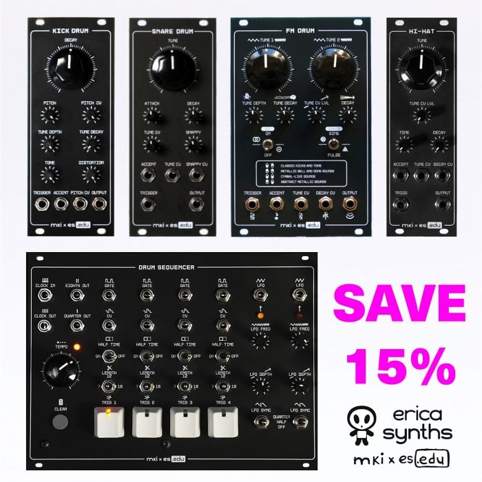 MKi & Erica Synths - Four Voice DRUM Sequencer Bundle