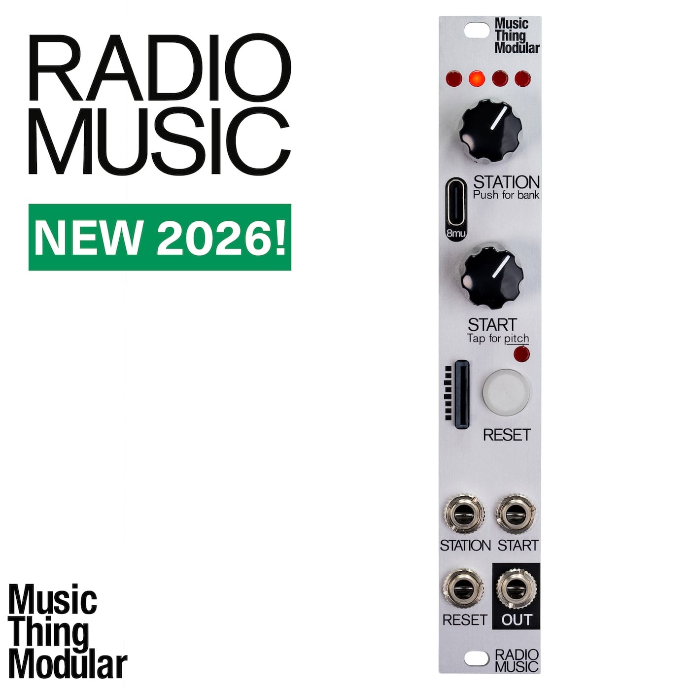 Music Thing Modular – Radio Music Aluminium – Full DIY kit