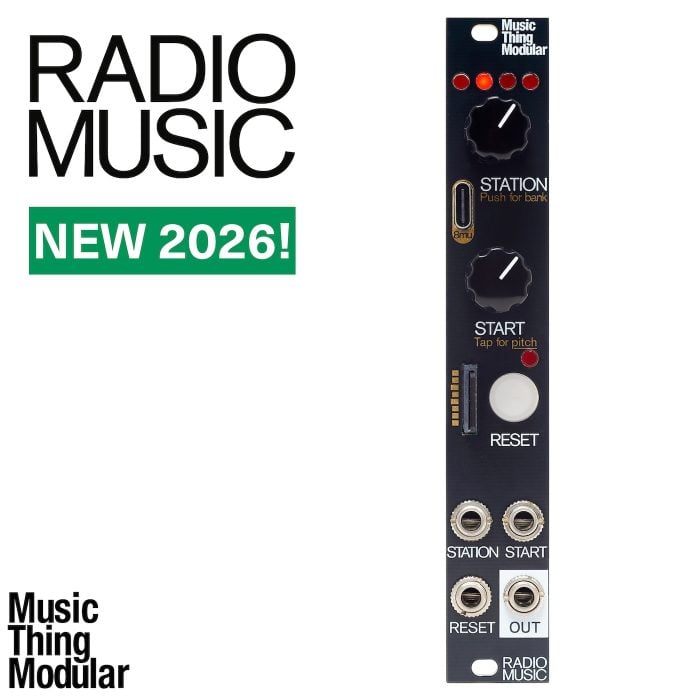 Music Thing Modular – Radio Music Black – Full DIY kit