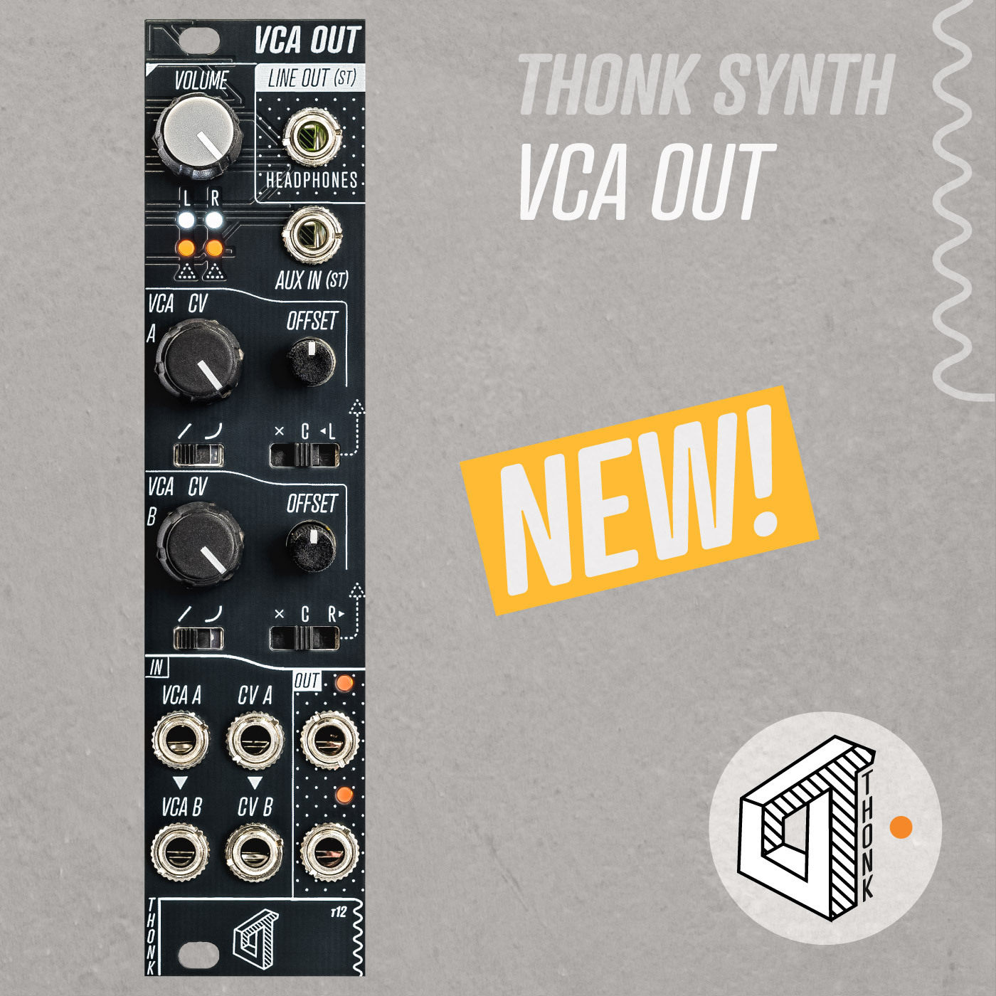 Thonk Synth – VCA OUT – Full DIY Kit