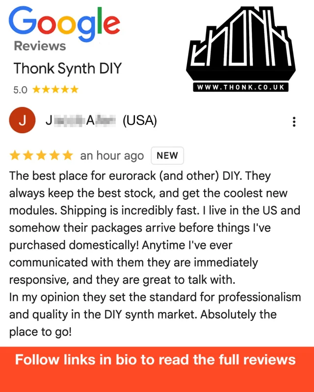 Thonk Synth – DUAL VCA – Full DIY Kit – Thonk – DIY Synthesizer